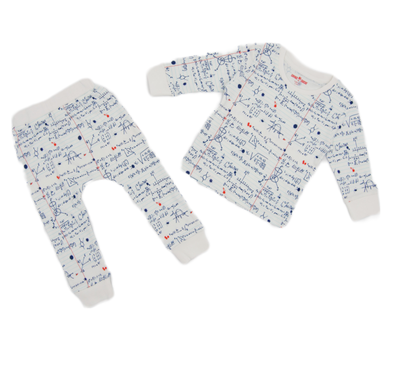 Pyjamas Change ma Couche Blue - Size 4 years