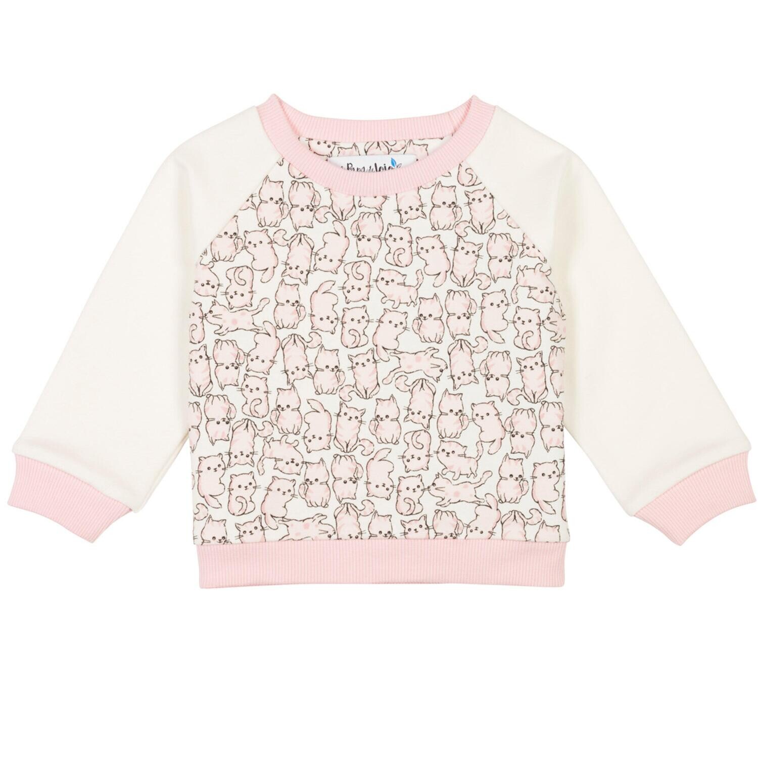 Sweatshirt Le Papa de Jojo Pink - Size 6 months