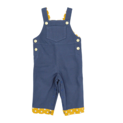 Dungarees Le Papa de Jojo Blue - Size 6 months