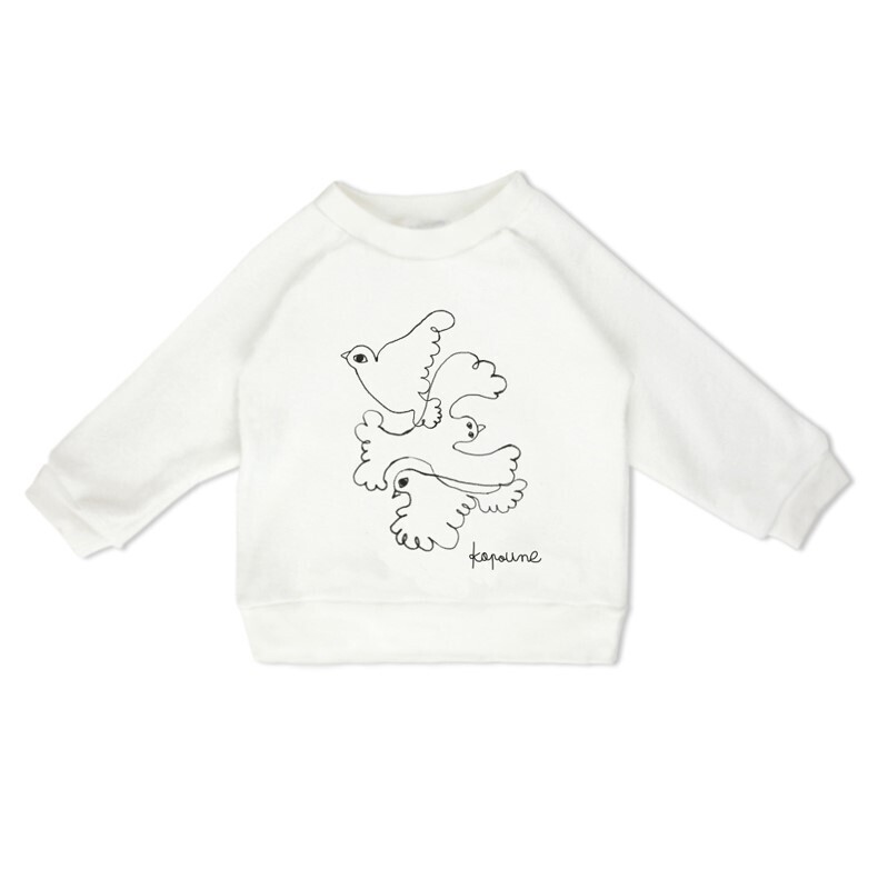Sweater Kapoune White - Size 4 years