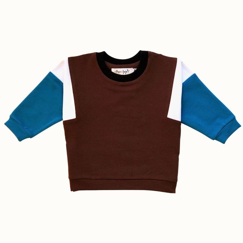 Sweat Le Papa de Jojo Marron - Taille 4 ans
