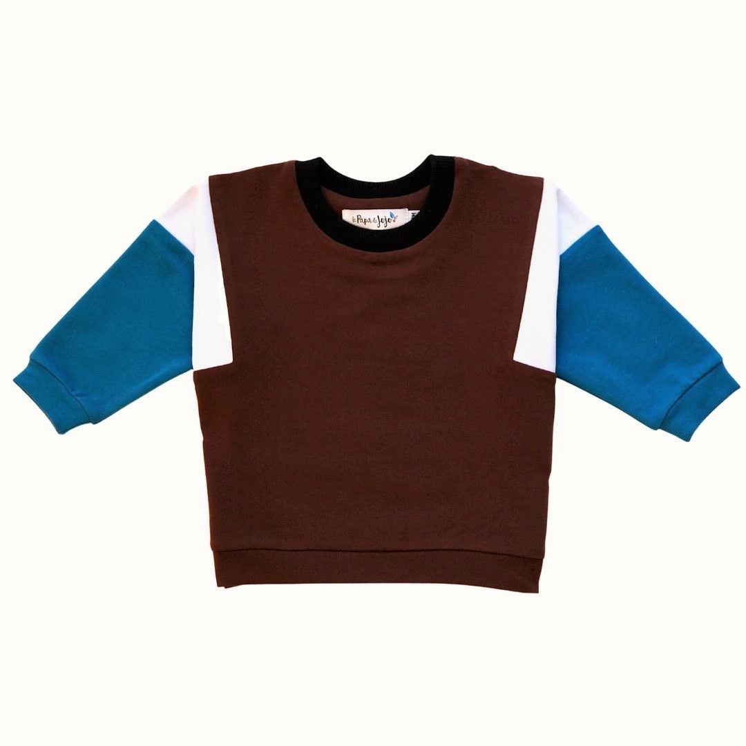 Sweat Le Papa de Jojo Marron - Taille 3 ans