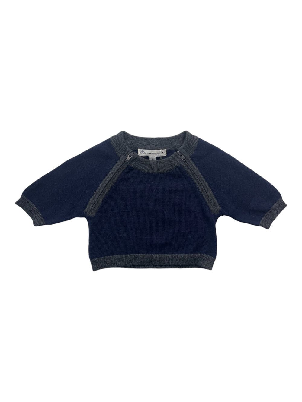 Pull Bleu comme gris Bleu - Taille 3 mois