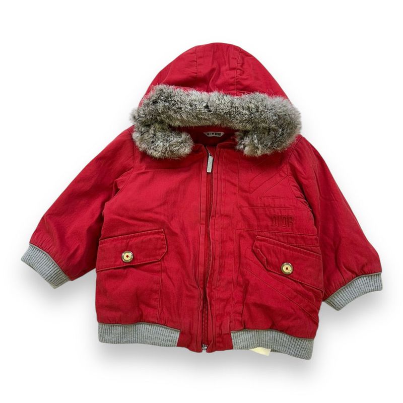 Manteau Dior Rouge - Taille 18 mois