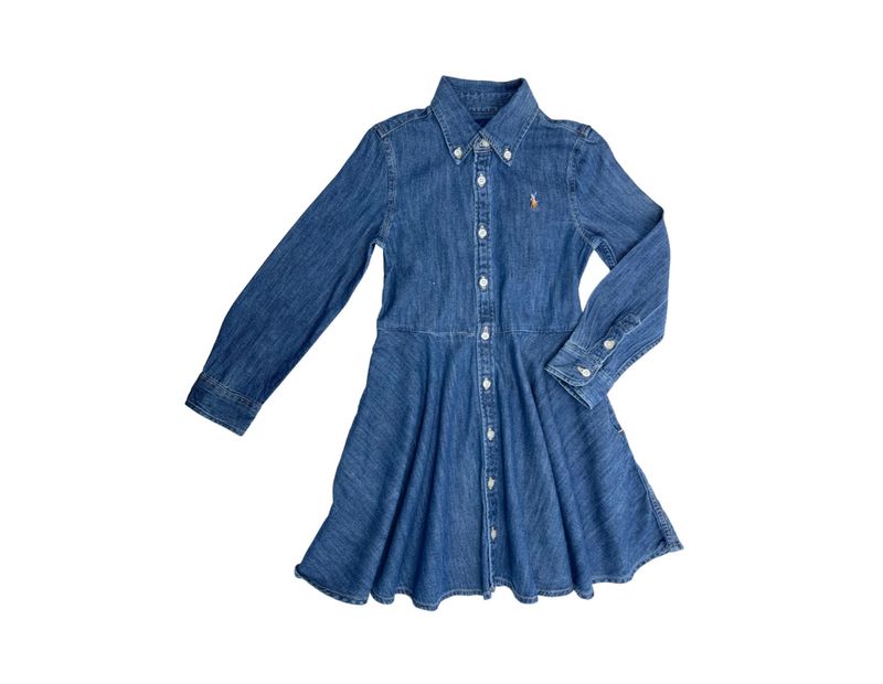 Robe Ralph Lauren Bleu - Taille 6 ans