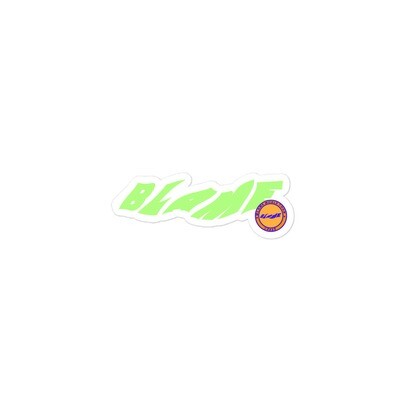 Blame Bubble-free stickers