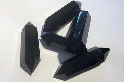 Obsidian Double Terminated Point