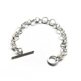 Hammer Forged Silver Bracelet