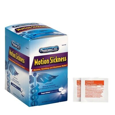 Motion Sickness Tablets - 250 Per Box