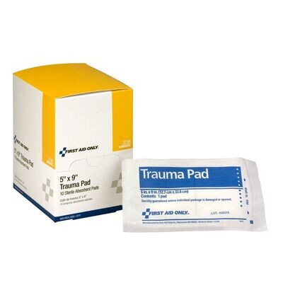 Trauma Pad, 5"x 9" - 10 Per Box