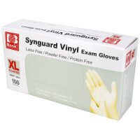 Powder Free Vinyl Exam Gloves- XL, 100 per box