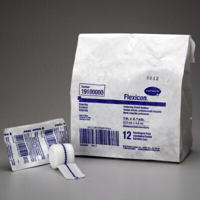 Conforming Gauze Roll Bandage, Sterile 1 inch - 12 Per Bag