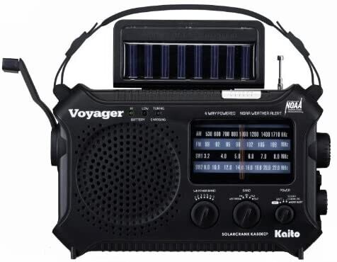 Kaito KA500 5-way Powered Solar/Crank Weather Alert Radio
