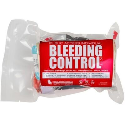 Public Access Individual Bleeding Control Kit, IMMEDIATE - Vacuum Sealed