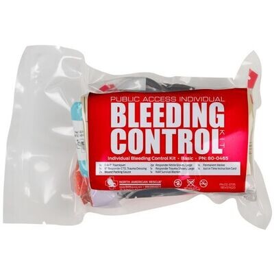 Public Access Individual Bleeding Control Kit, BASIC - Vacuum Sealed