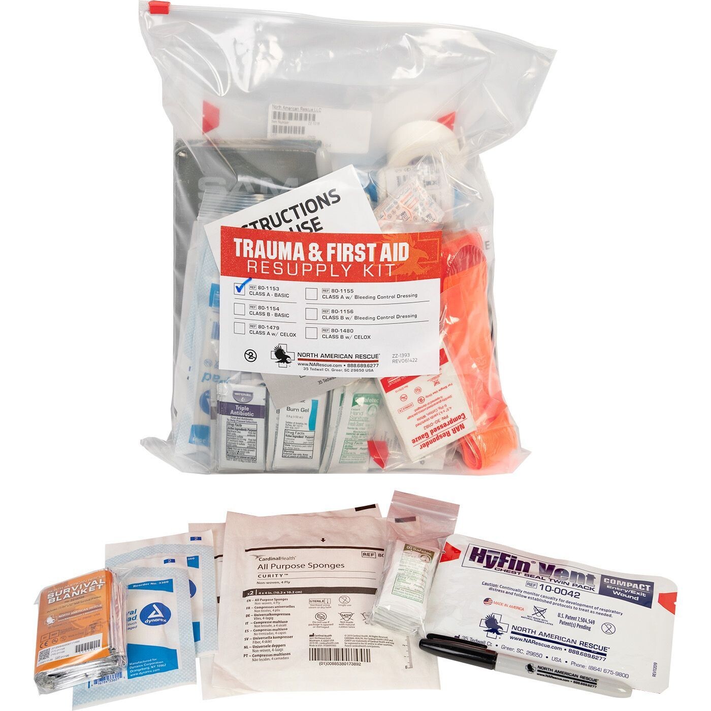Trauma &amp; First Aid Kit - Class A, Resupply