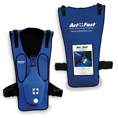 Act+Fast Anti-Choking Trainer, Single - Blue (AHA)