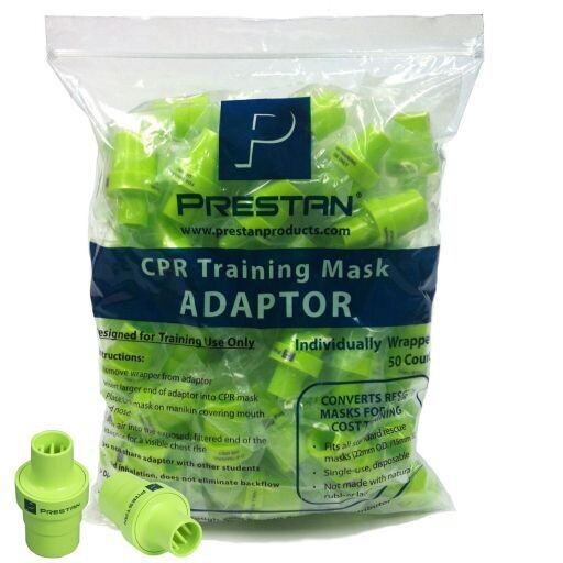 Prestan Rescue Mask Training Adapter - 50 Pack