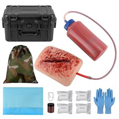 Leg Laceration Packing Trainer Kit, Tactical Box