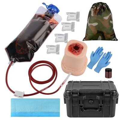 Columnar Gunshot Wound Packing Trainer with Suture