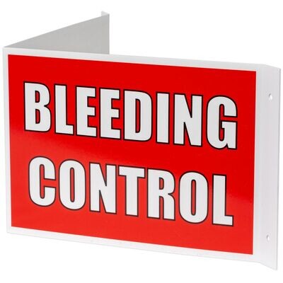 3-Way Bleeding Control Sign