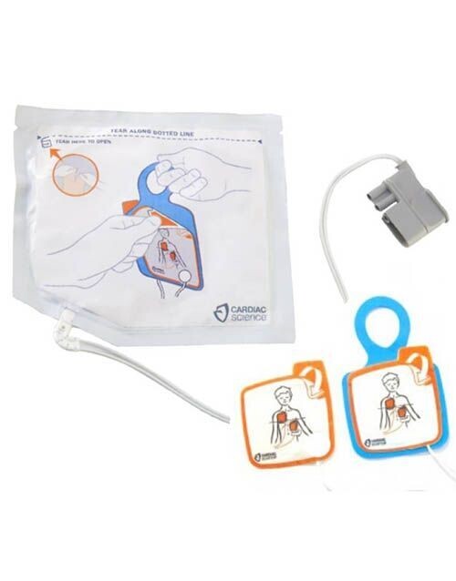 Cardiac Science Powerheart G5 AED, Intellisense Pediatric Defibrillation Pads