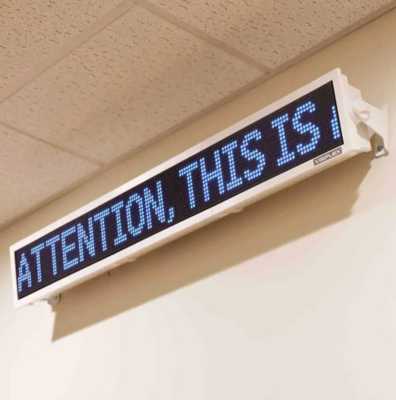 Wireless 45&quot; Wide LED Message Board - Blue