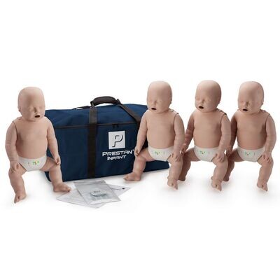 Prestan Infant CPR Manikin w/ Monitor, 4 Pack - Medium Skin