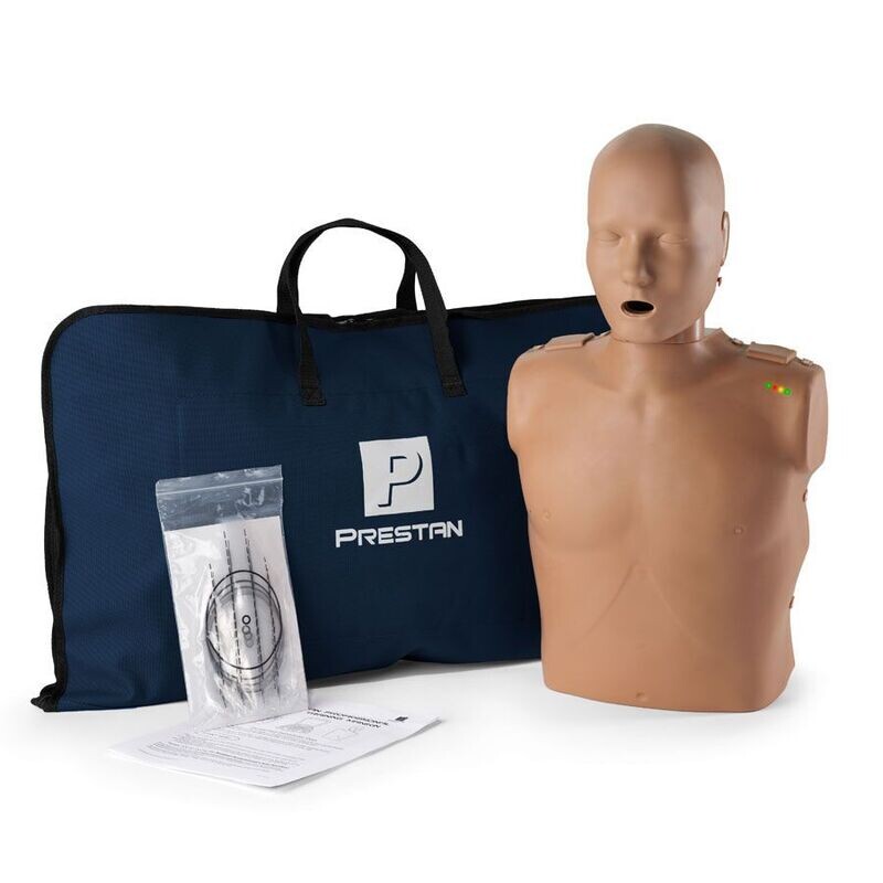 Prestan Adult CPR Manikin w/ Feedback - Dark Skin