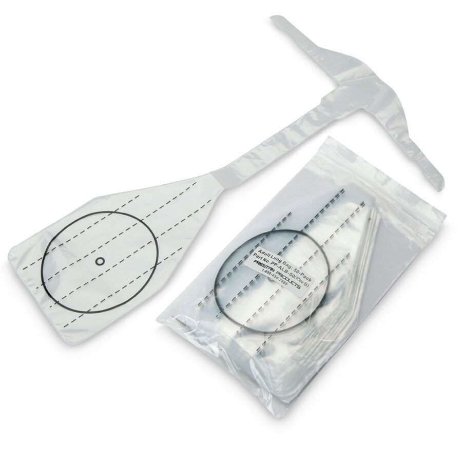 Prestan Faceshield/Lungbags, 50 Pack - Adult