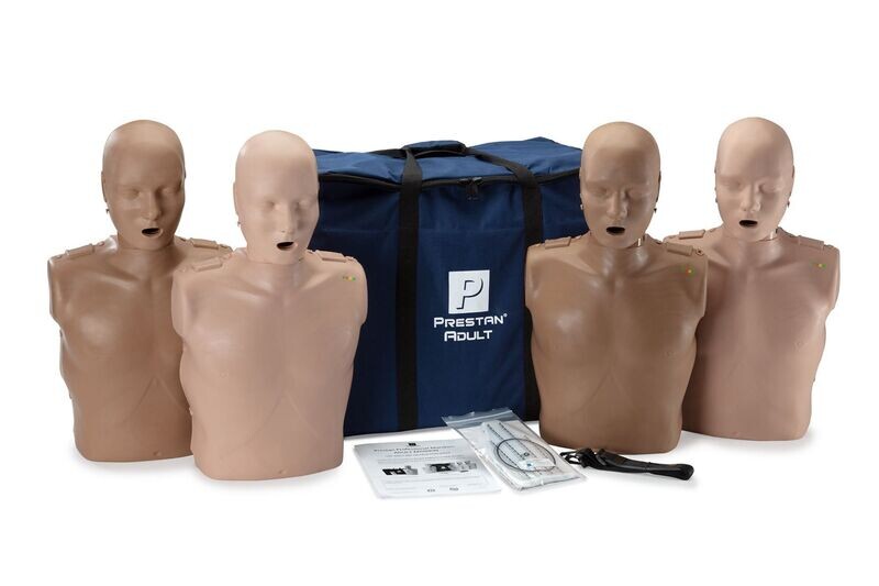 Prestan Adult Diversity CPR Manikin w/ Monitor; 4-pack