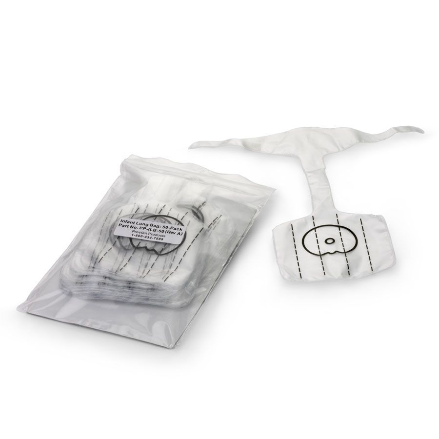 Prestan Faceshield/Lungbags, 50 Pack - Infant
