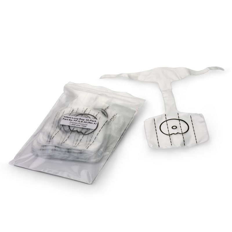 Prestan Faceshield/Lungbags, 50 Pack - Infant