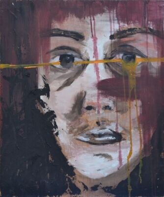 The One,
mixed media on wood, 60x50cm