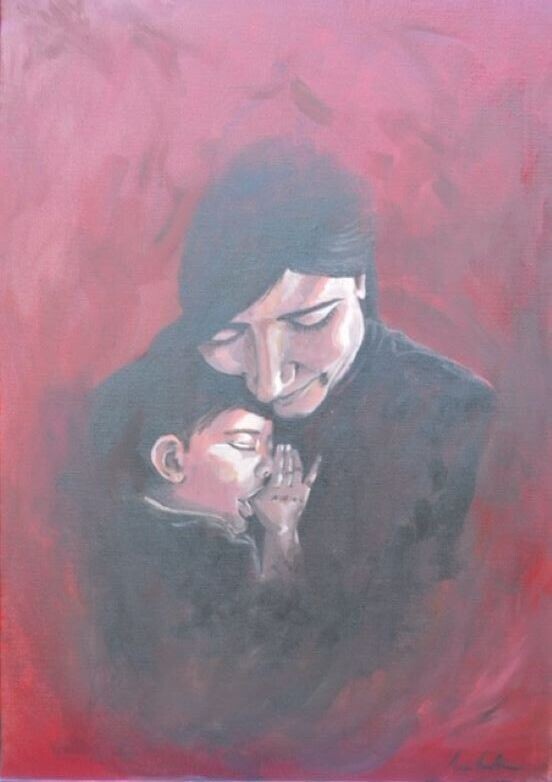 Joy, acrylic on canvas, 70x50cm
