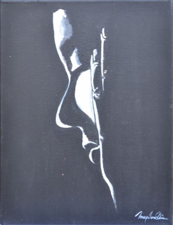 Lucid, acrylic on canvas, 110x90cm