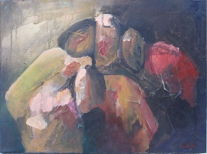 Family Photo, mixed media on canvas, 45x60cm