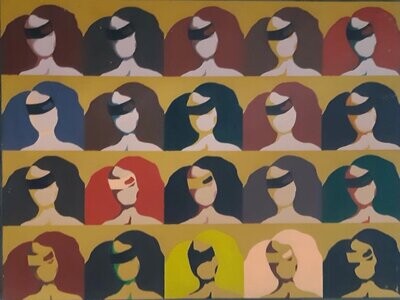 Me & Only Me, acrylic on wood, 90x110cm