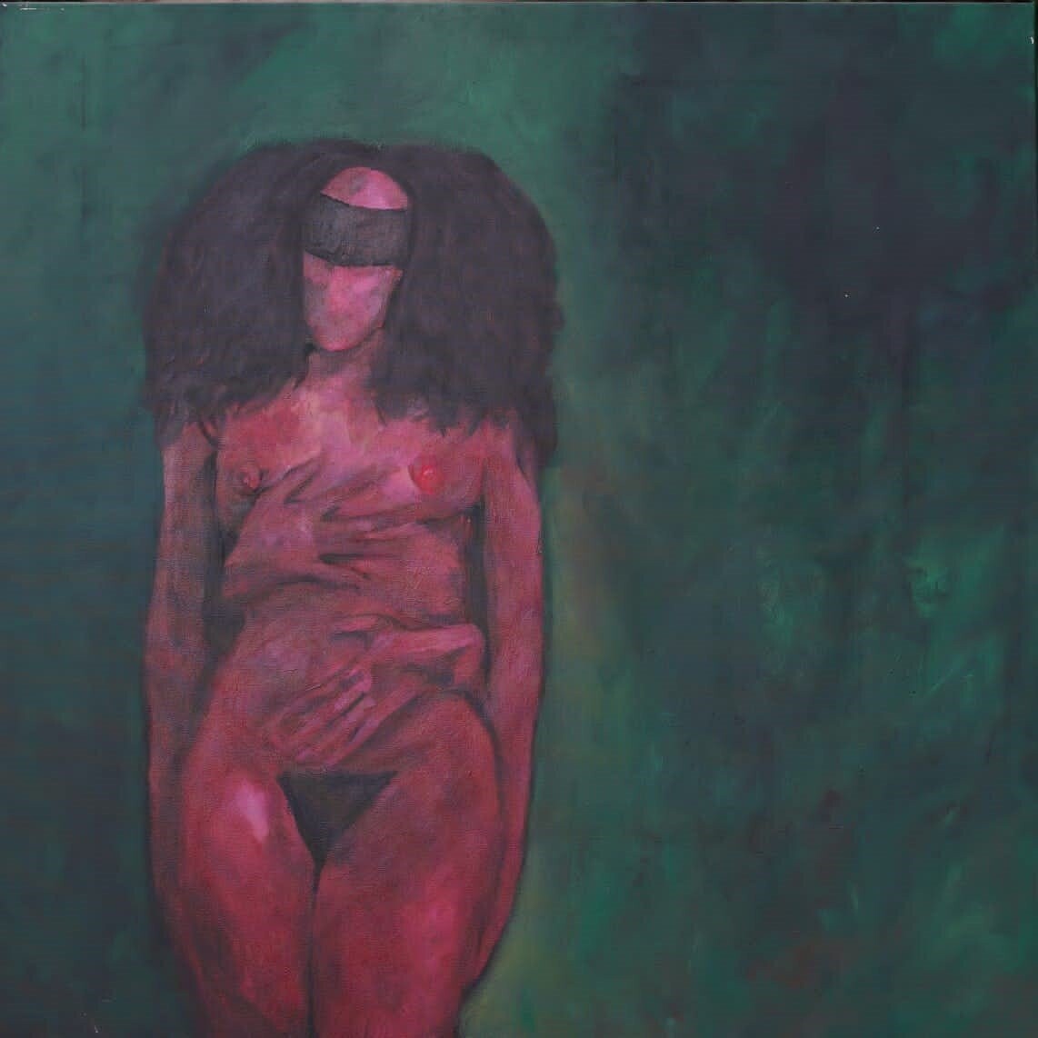 The Beginning, acrylic on canvas, 90x90cm