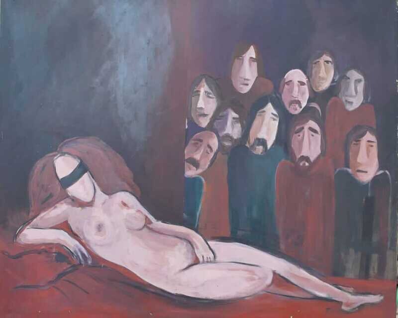 Mixoscopia, acrylic on wood, 90x110cm