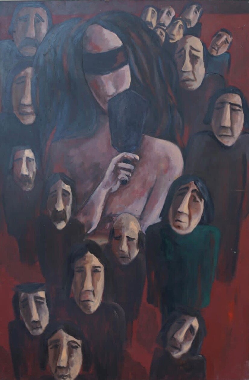 My Mirror, acrylic on wood, 120x80cm