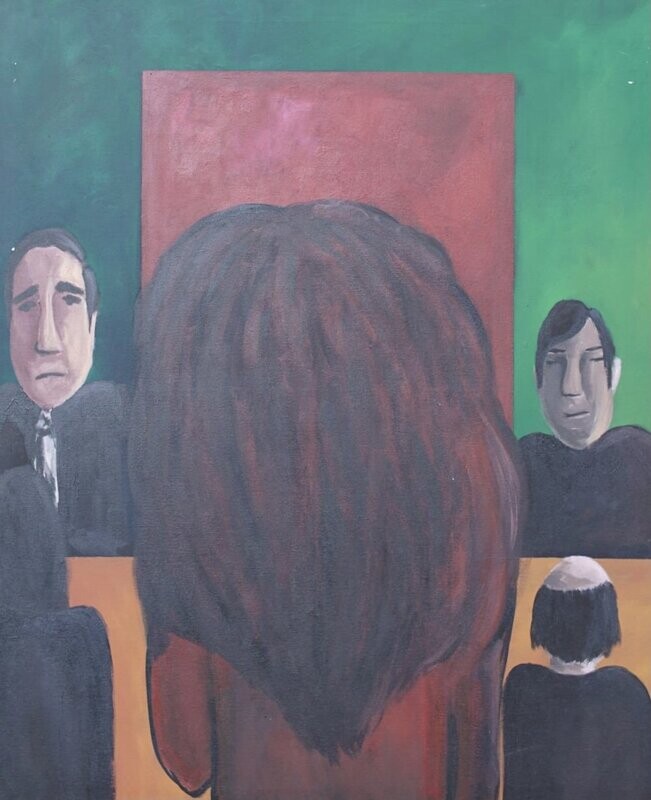Myself, acrylic on canvas, 100x90cm