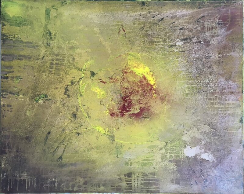 Rendering, mixed media on canvas, 80x100cm