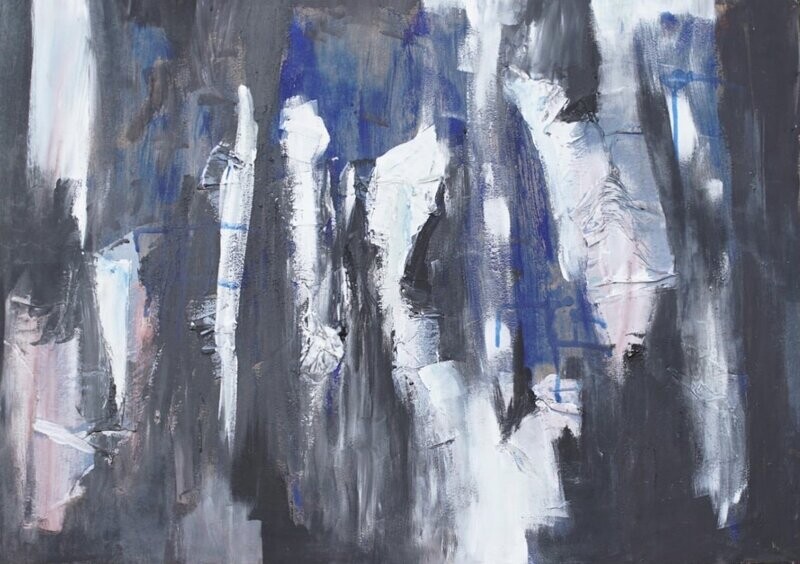 Freedom, mixed media on wood, 50x70cm