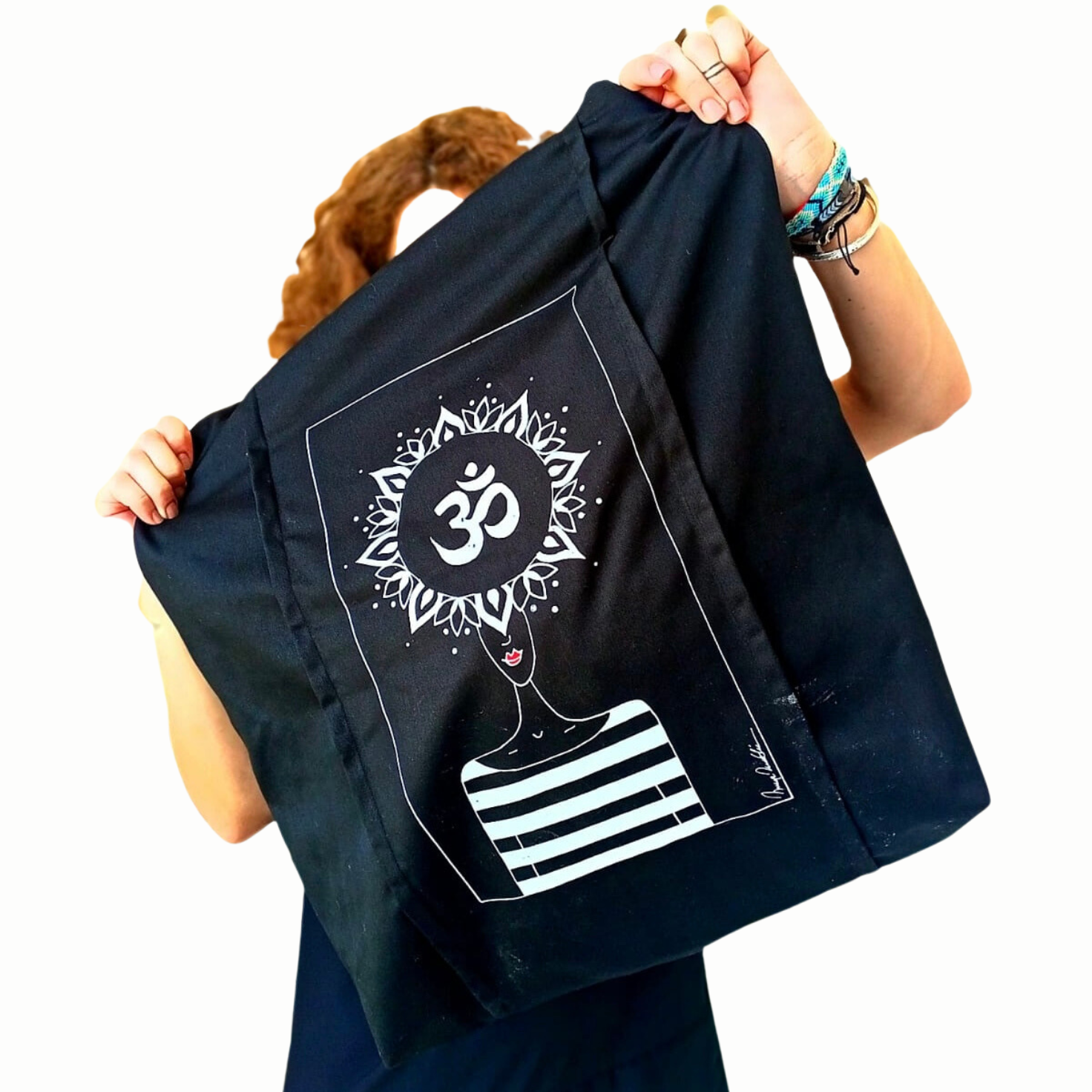 "Om" travel tote bag
