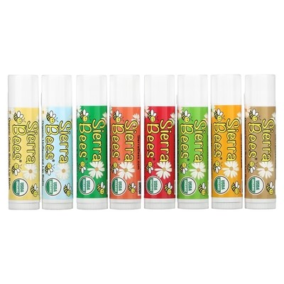 Sierra Bees, Organic Lip Balms Combo Pack, 8 Pack, 0.15 oz (4.25 g) Each