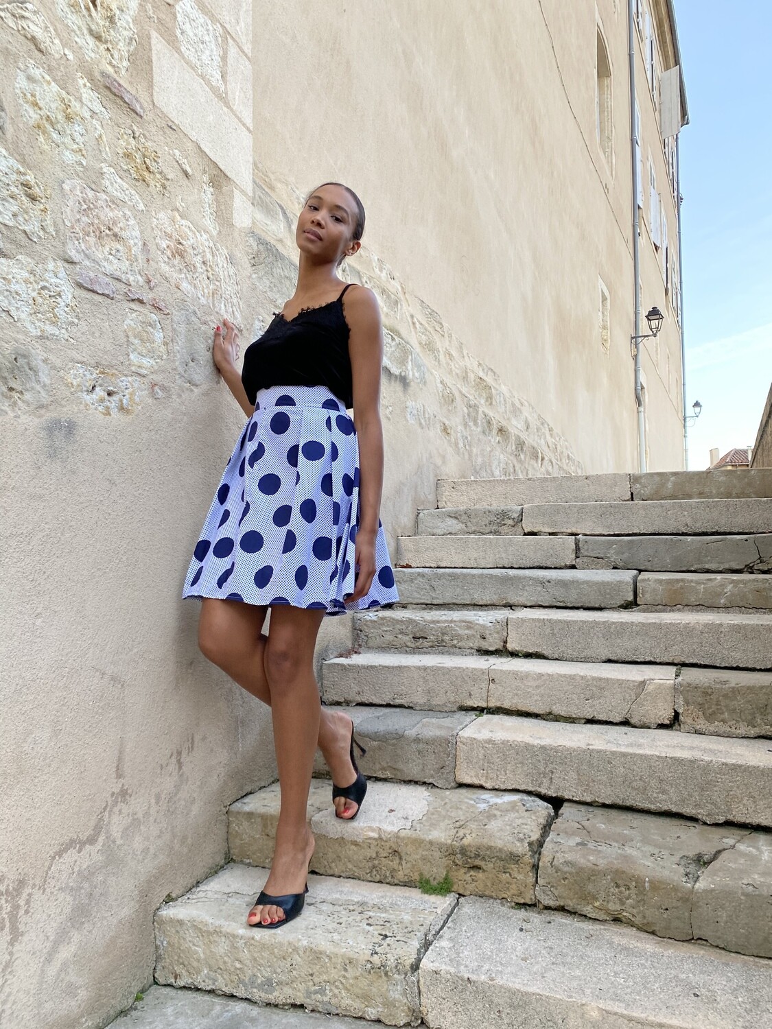 Jupe à pois