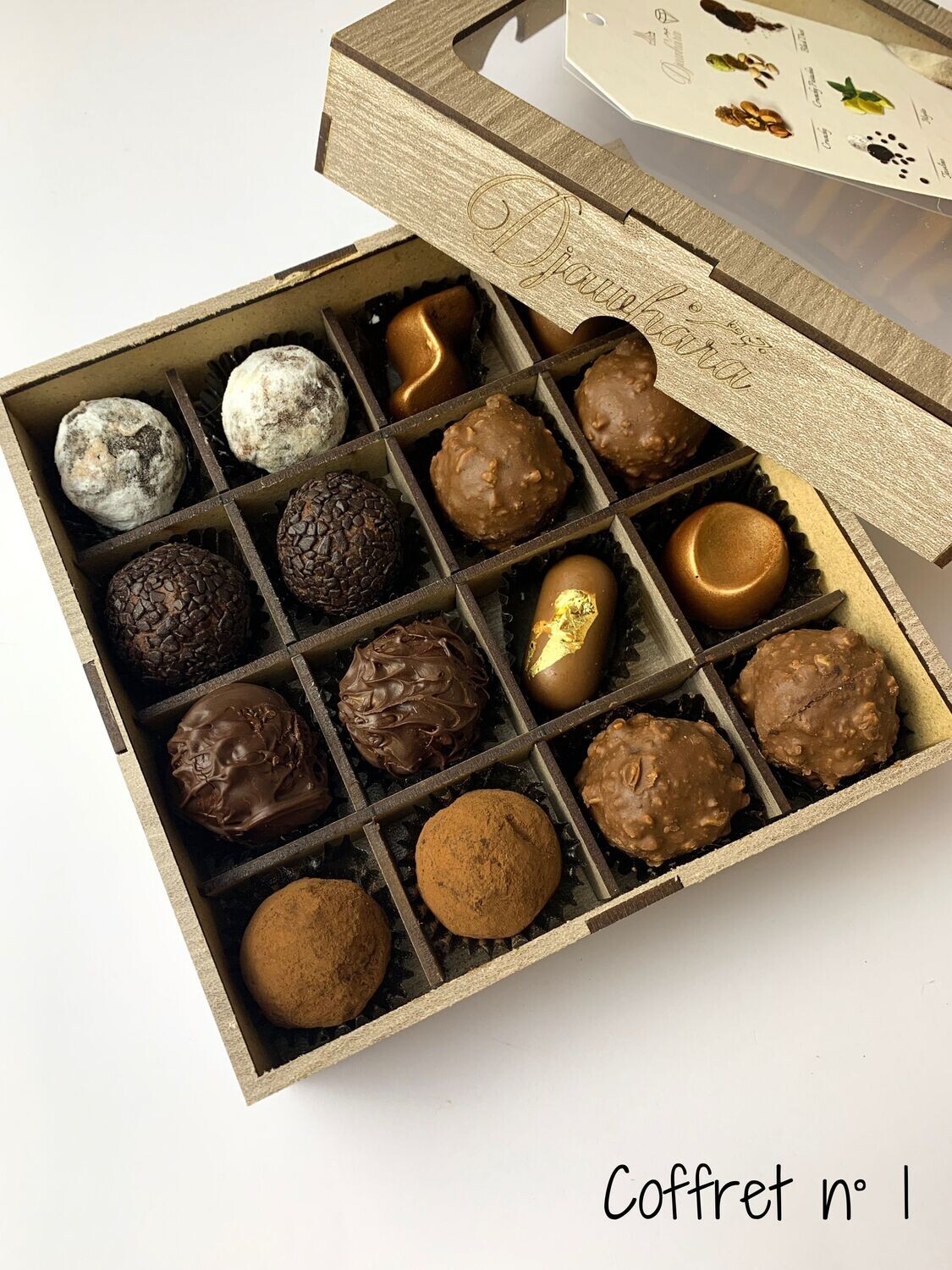 The delicious assorted chocolate coffret