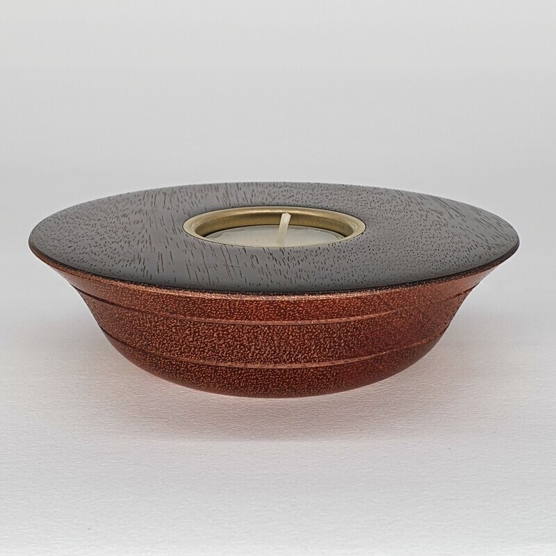 Ebonised Sapele Wooden Tealight Holder