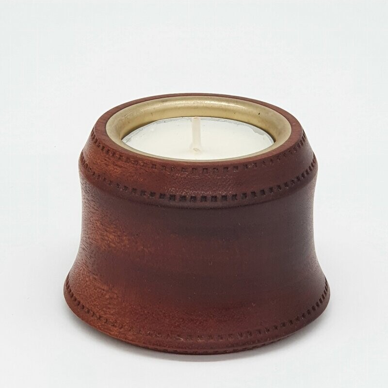 Wooden Tealight Holder - Bell Shaped Sapele Wooden Tealight Holder - Bell Shaped Sapele
